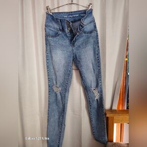 Wallflower Blue Straight Leg Jeans
